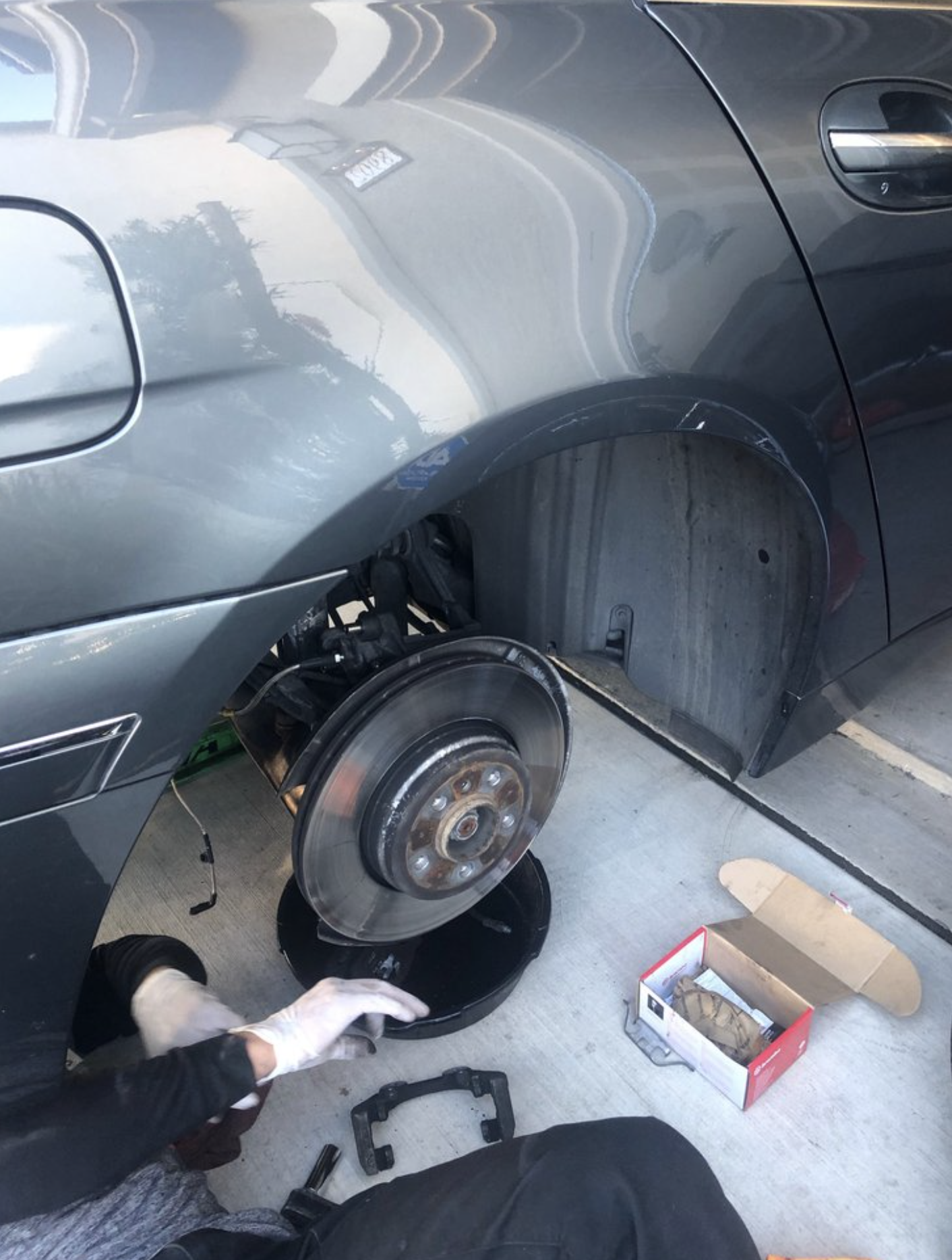 this image shows brake repair in Los Angeles, CA